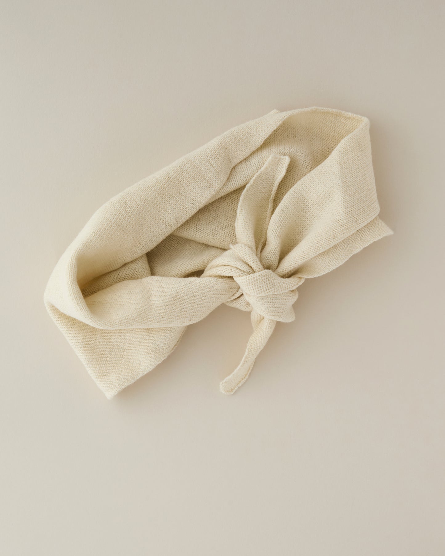 Knitted Triangle Scarf