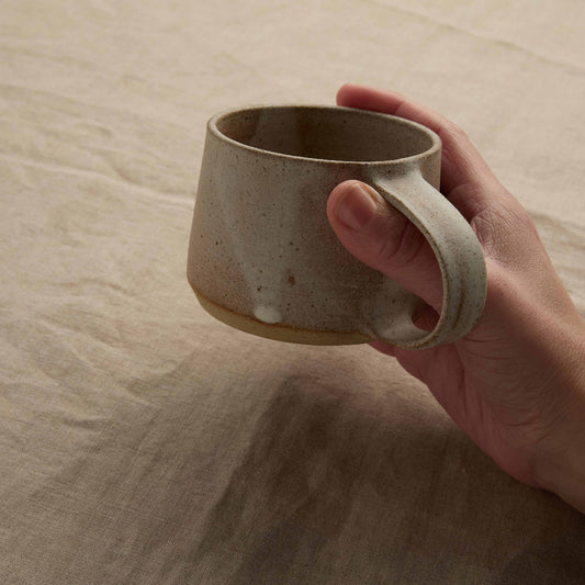 Hand thrown stoneware mug by Welsh maker
