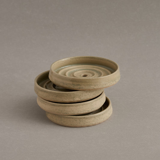 Coffee Grounds Stoneware Soap Dish