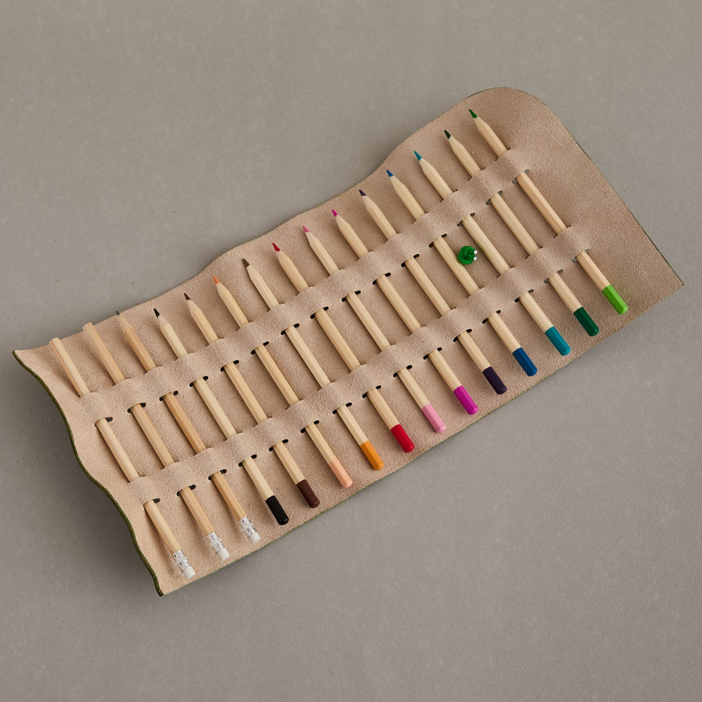 handmade in wales colouring pencil roll