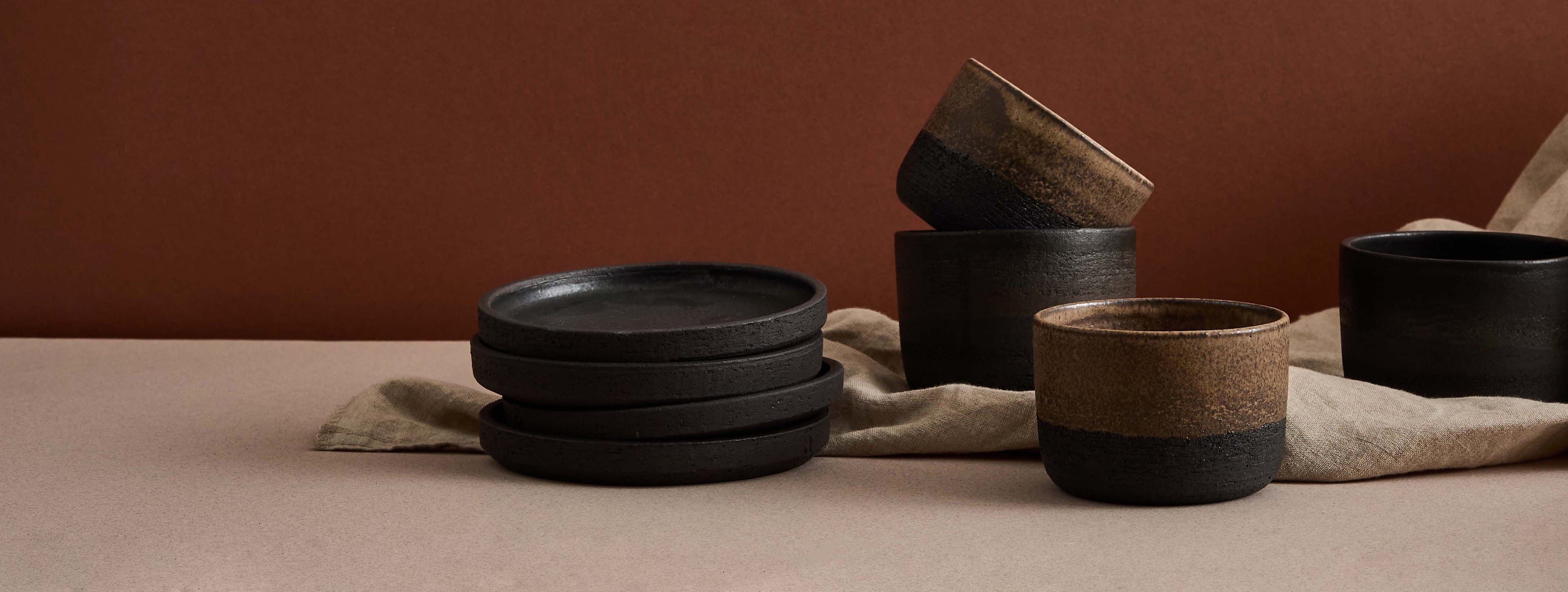 handthrown stonware tableware
