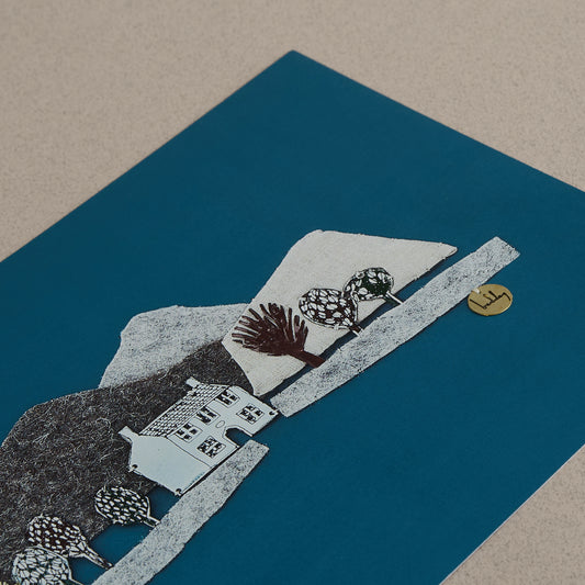 welsh landscape print close