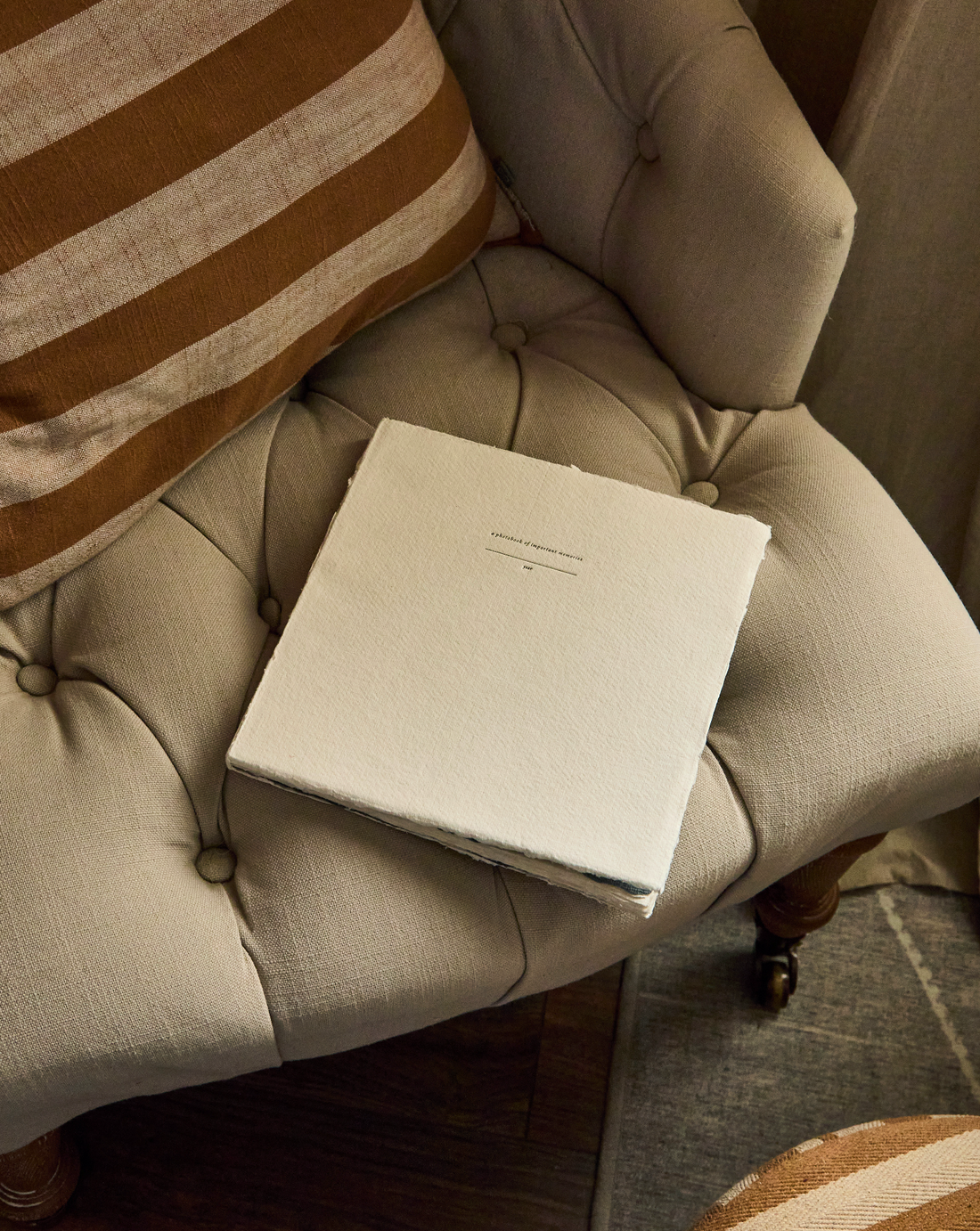 Chair with photobook