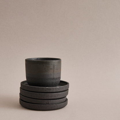 Black Stoneware Stack 