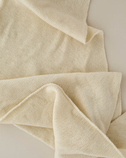 Knitted Triangle Scarf