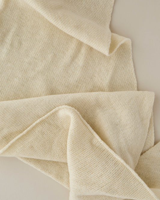 Knitted Triangle Scarf