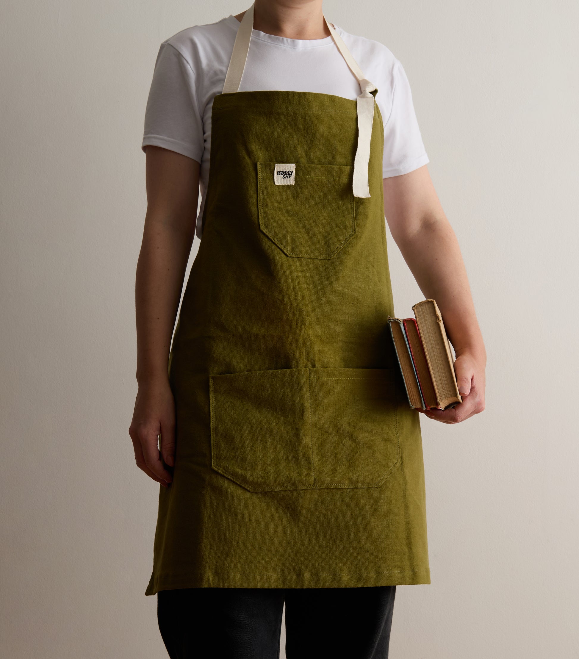 Green Cotton Apron 