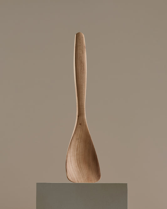 Hand carved Welsh Cherry Wood Cooking Spoon