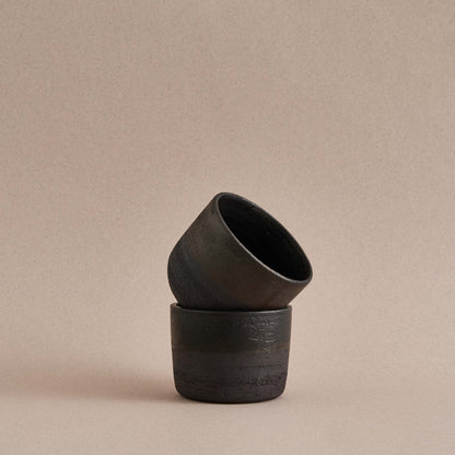 Black Stoneware Beaker