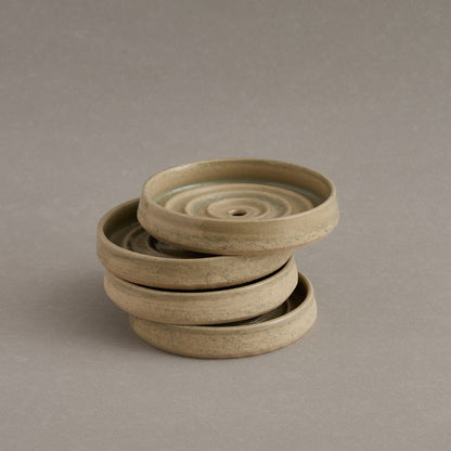 Coffee Grounds Stoneware Soap Dish