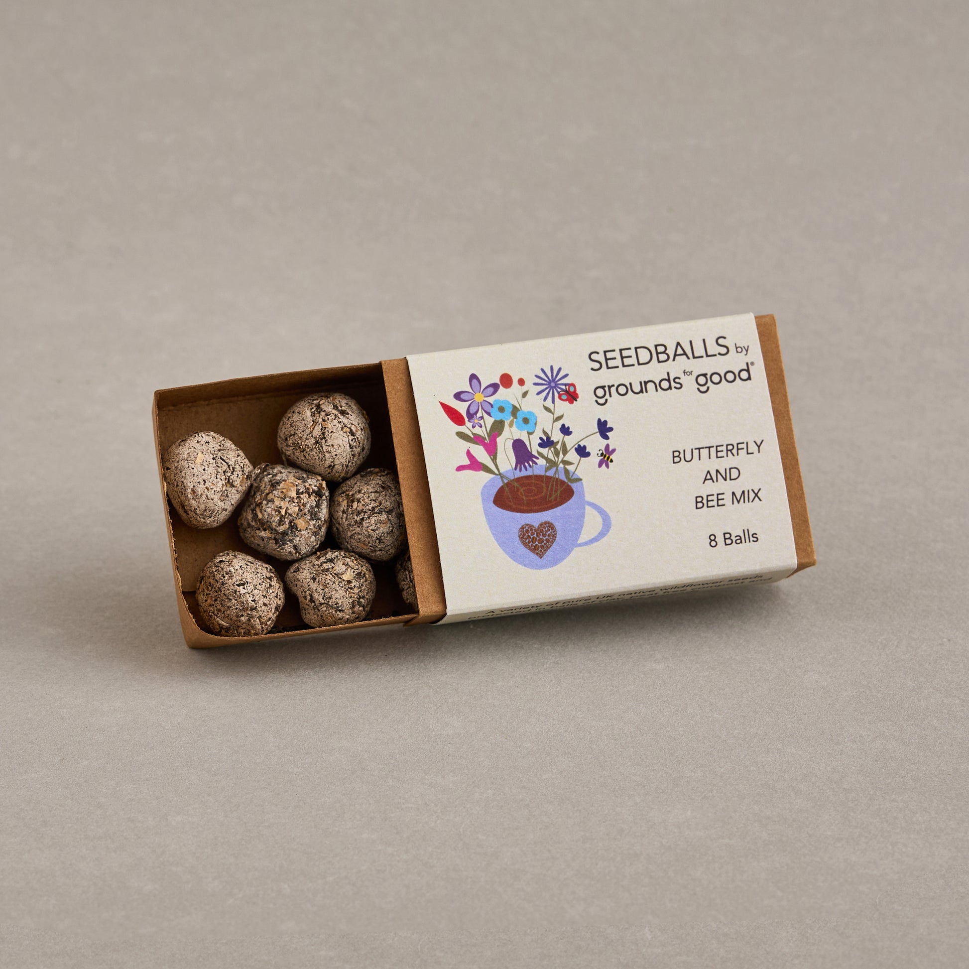 coffee ground seed balls