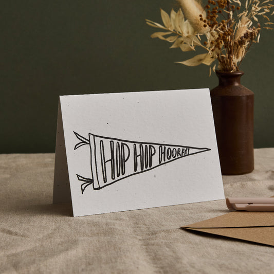hip hip hooray birthday card 